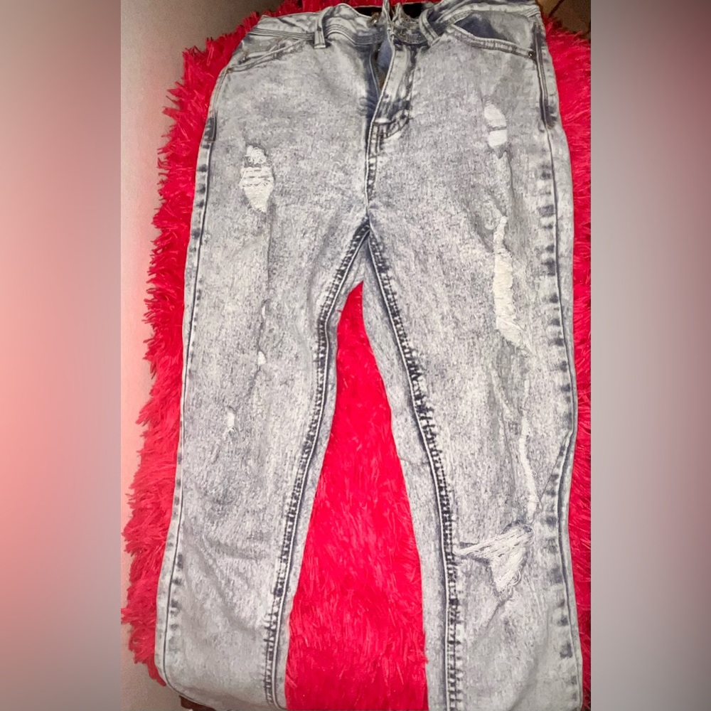 Indigo Rein bleach wash jeans